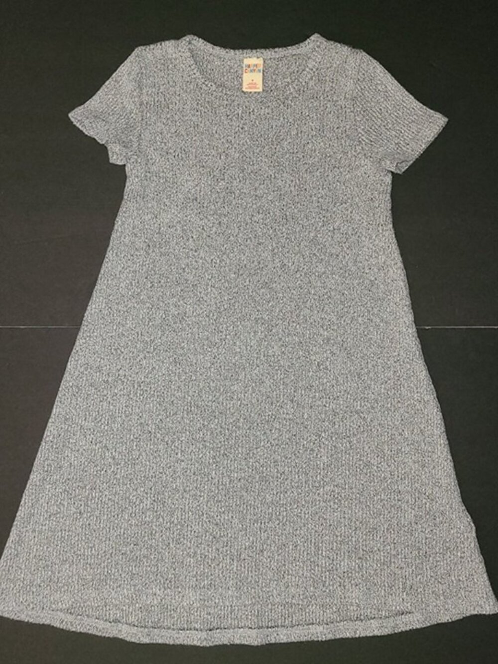 Harper Canyon Nordstrom Girls Size 5 Grey Ribbed Knit T-Shirt Dress
